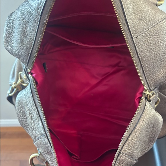 Coach Metallic Gold Madison Large Leather Satchel - Picture 3 of 13